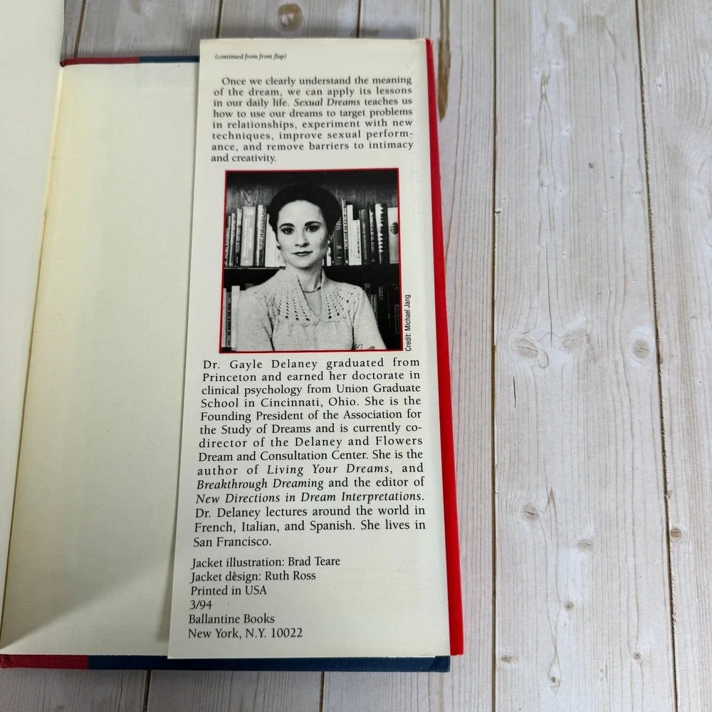 Sexual Dreams Dr. Gayle Delaney 1994 First Edition Psychology Fawcett Columbine